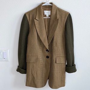 Lewit Blazer Jacket Army Green Like New Size 14